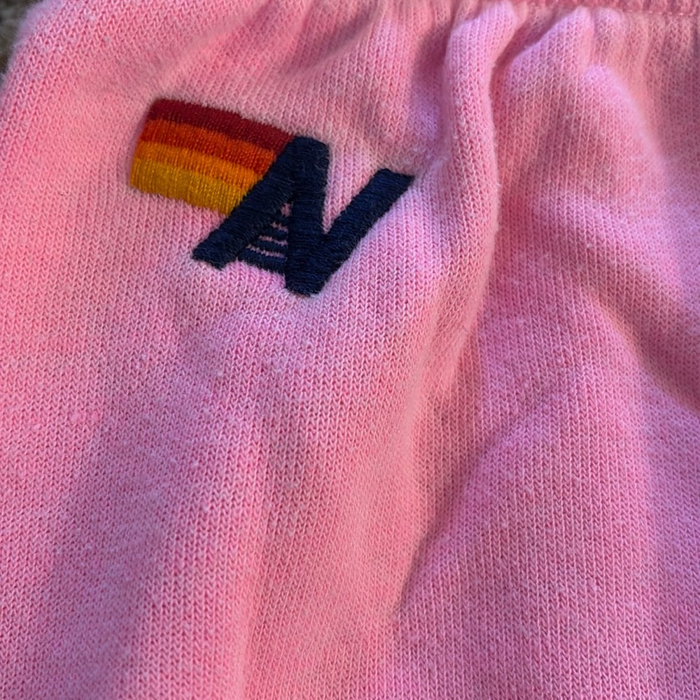 Aviator Nation 5 stripe sweat pants- pink - Picture 5 of 6